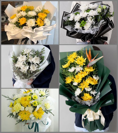 广东中山市东升镇新胜村白事花束代送